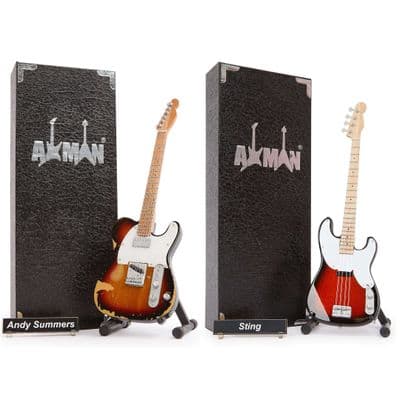 The Police Miniature Guitar Set | Sting | Andy Summers