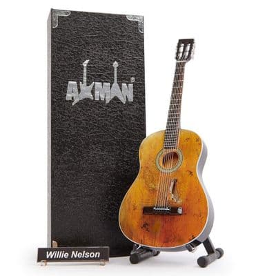 Willie Nelson 1969 Trigger Guitar Miniature Replica | Handmade Music Gifts