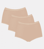 10007656 Sloggi Maxi Brief 3 Pack Beige