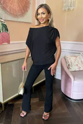 AX PARIS Asymmetric Top | Black  TA612