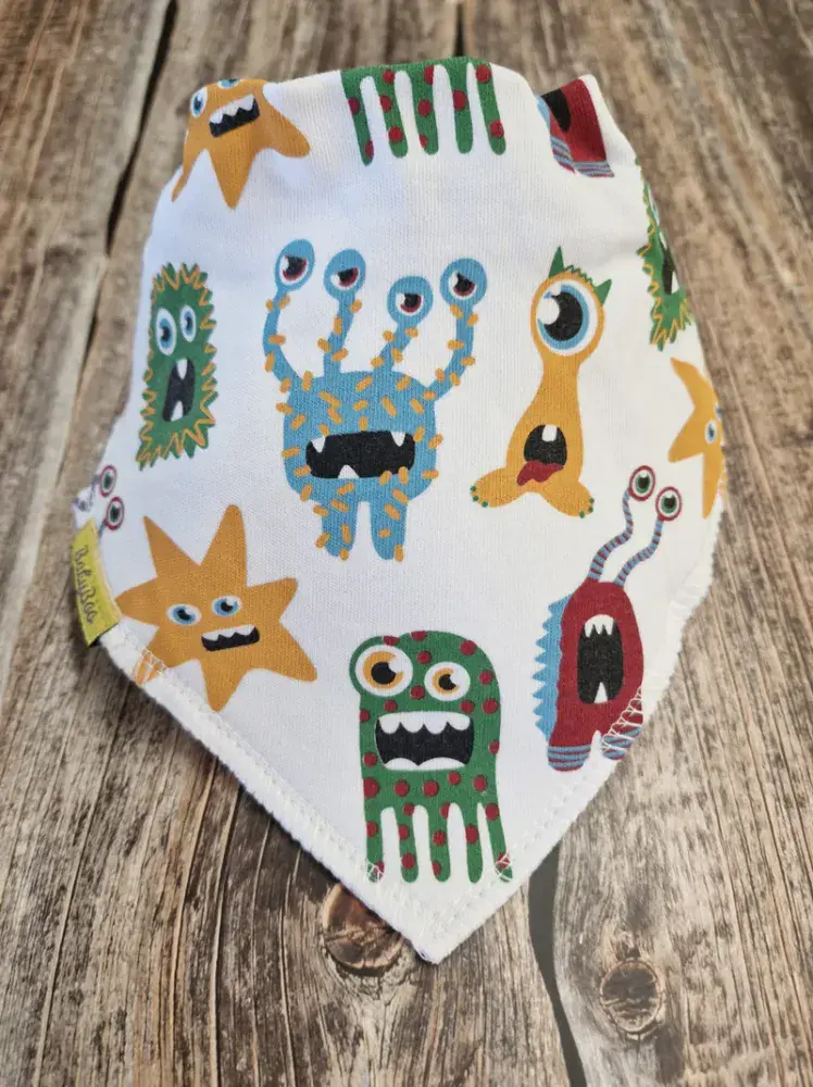 Baby Boo Cosmic Cuties DribbleBoo Bandana Bib White