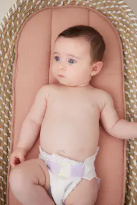 Baby Elegance Muslin Changing Mat  | Peach