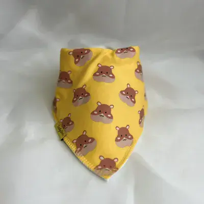 Babyboo Hammy Yellow Organic  Bandana Bib