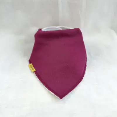 Babyboo Just Plain Plum Organic Bandana Bib