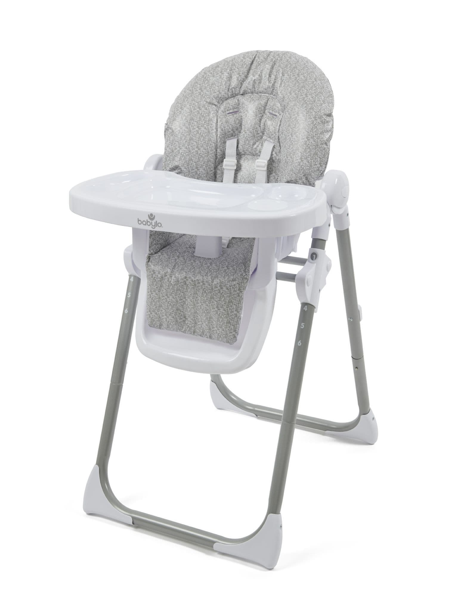 Babylo Hi Lo Grey Marle Highchair