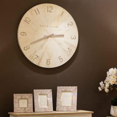 Baker And Brown  Clock 76 cm | White TL6647