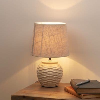 Basket Weave Table Lamp HE1359