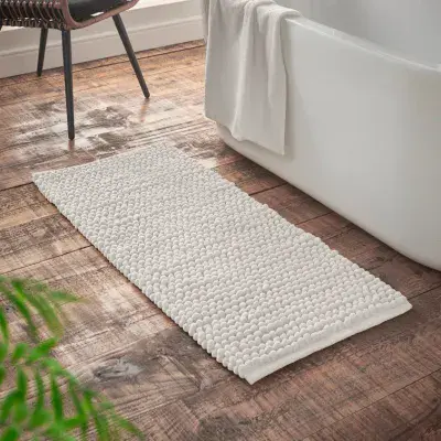 Bianca Aspen Bobble Bath Mat | Natural