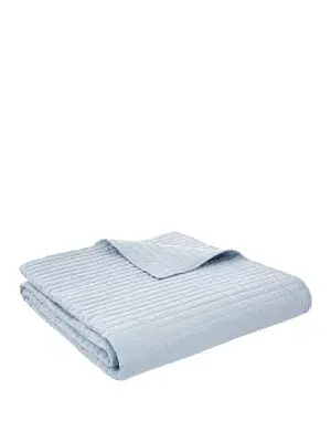 Bianca Quilted Lines Bedspread 220x2230cm| Blue