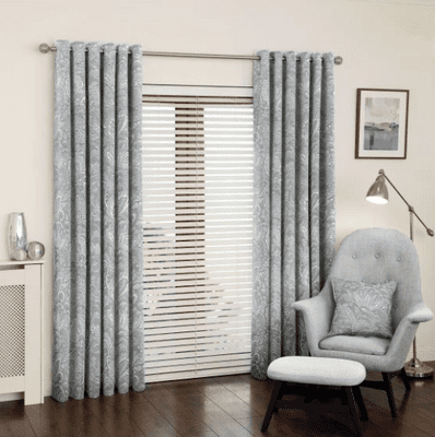 Bordeaux Curtains Silver
