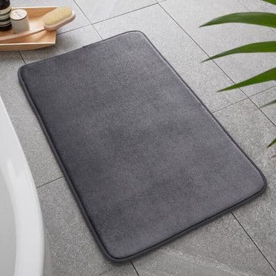 Catherine Lansfield Anti-Bacterial Bath Mat  | Charcoal