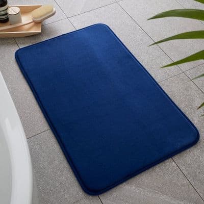 Catherine Lansfield Anti-Bacterial Bath Mat  | Navy