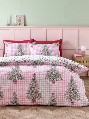 Catherine Lansfield Christmas Sweets & Treats Quilt Set | Pink