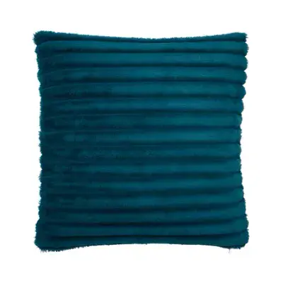 Catherine Lansfield Cosy Ribbed Filled  Cushion | Teal