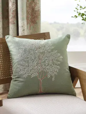 Catherine Lansfield  Woodlands Trees Filled Cushion | Green