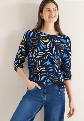 CECIL All Over Print Top Multi | Universal Blue 324561