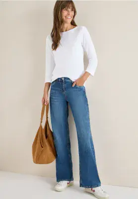 CECIL Boatneck Top | White 319919