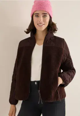 CECIL Matmix Teddy Jacket | Brown 212836