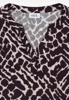 CECIL  Medium All Over Print Tucnic Top | Egg  Plant 324161