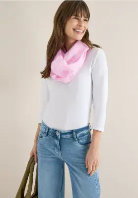 CECIL Stripe Loop Scarf | Rose 573084