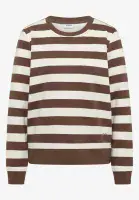 CECIL Striped Sweat  | Taupe 303758