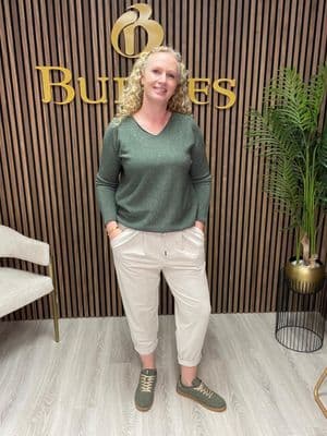 D.E.C.K BY DECOLLAGE Barrel Joggers | Beige 825231E