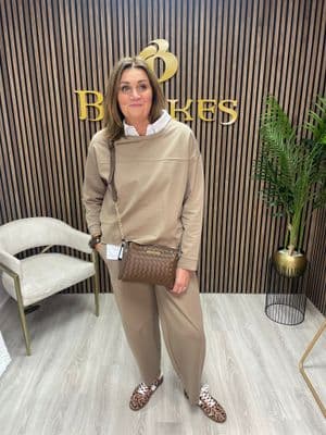 D.E.C.K BY DECOLLAGE Deck Casual Trousers  | Taupe  WP653