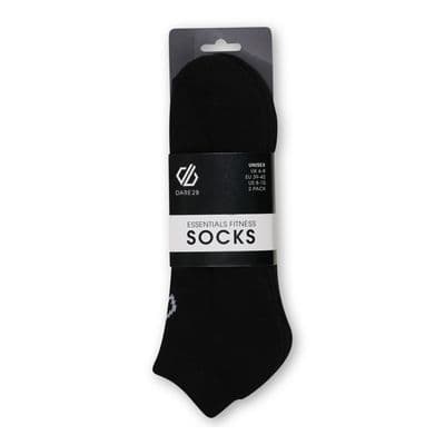Dare2B No Show Sport Sock 2pk  | Black DUH317