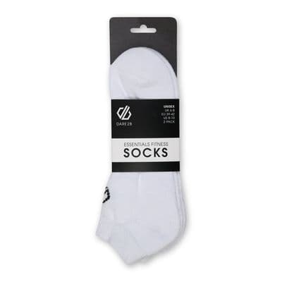 Dare2B No Show Sport Sock 2pk  | White DUH317