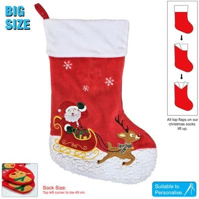 Daydream Santa's Sleight Sock | Red CS26