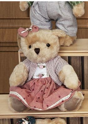 Daydreams Cottage Collection Teddy Bear Cardigan & Dress | Pink BB100