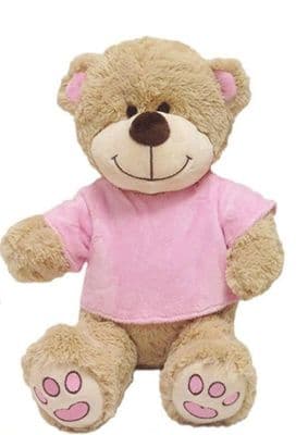 Daydreams Small  Velour T-shirt Bear | Pink