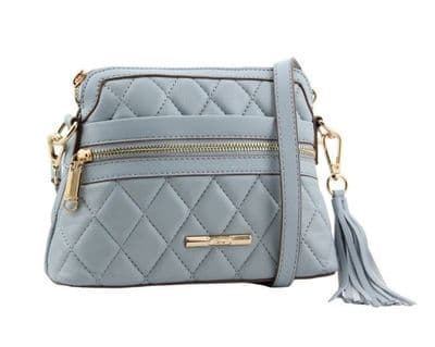 Dice Cosmo Quilted Crossbody Bag | Light Blue 13D2269