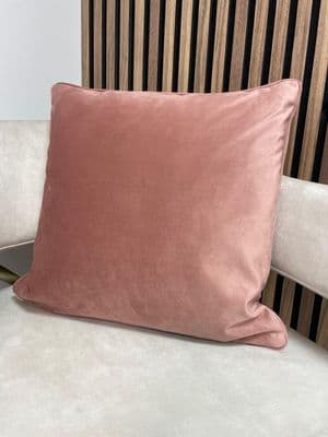 FERVOR + HUEPlain Soft Velvet Cushion 45x45cm| Rose