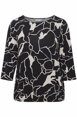 Fransa Dot Blouse | Black 20612078