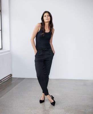 Fransa Zastretch Pants | Charcoal  20605622