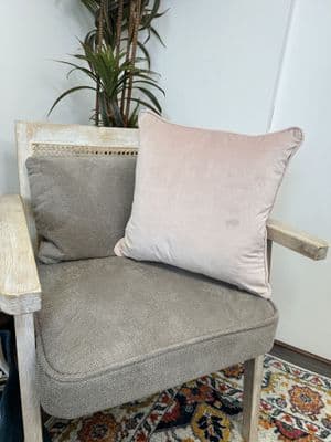 Fullshire  Velvet Piped Cushion Cover 43x43 cm | Blush