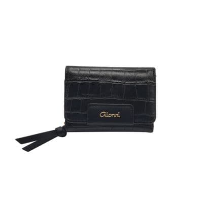 Gionni  Celeste Zip Purse 11.5 cm | Black 20G1165