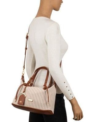 Gionni Emerald Bowling Bag  | Beige 11G2868