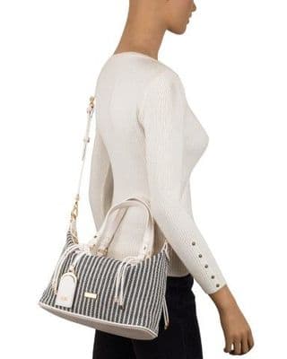 Gionni Emerald Bowling Bag  | Black/white 11G2868