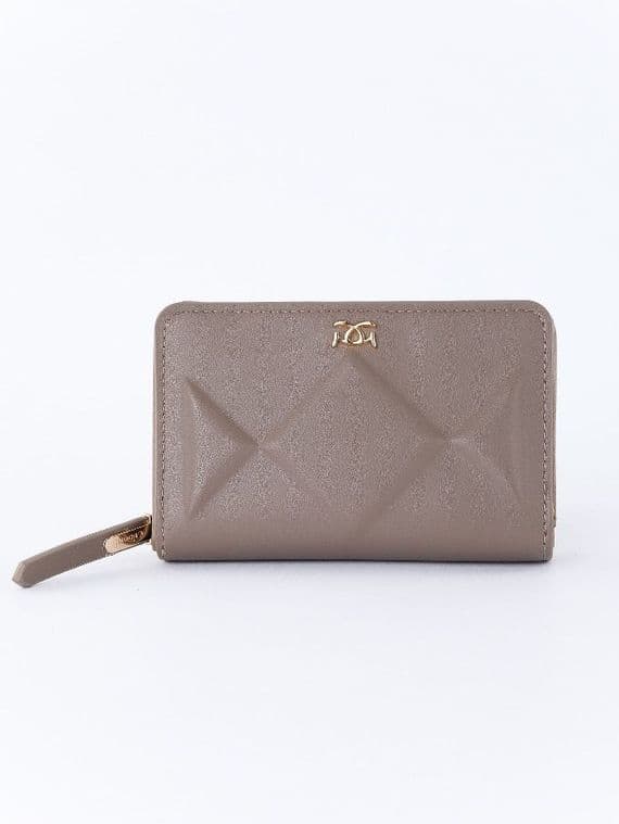 Gionni Pearl Zip and Stud Purse| Taupe 20G1220