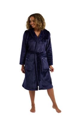 Indigo Hooded Robe | Navy IN45759