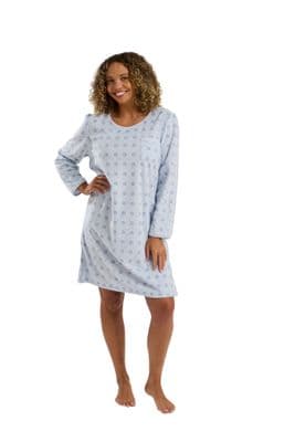 Indigo Sky Fleur Geo Nightshirt | Blue IN45826