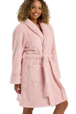 Indigo Sky  Plush Fleece Wrap | Pink IN45822