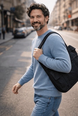 Jack & Jones Bluriley Knit Crew Neck | Blue