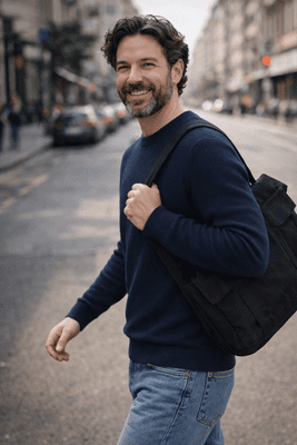 Jack & Jones Bluriley Knit Crew Neck | Navy