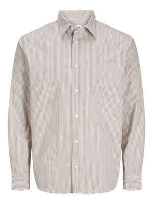 Jack & Jones  Cody  Poplin Long Sleeve Shirt  | Tan
