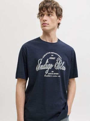 Jack & Jones Denver Graphic Tee |  Navy