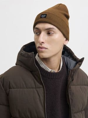 Jack & Jones DNA Knit Beanie | Golden Brown
