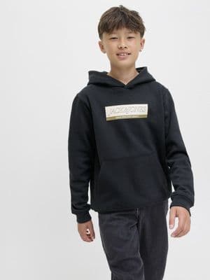 Jack & Jones Inwood Block Branding Sweater | Black